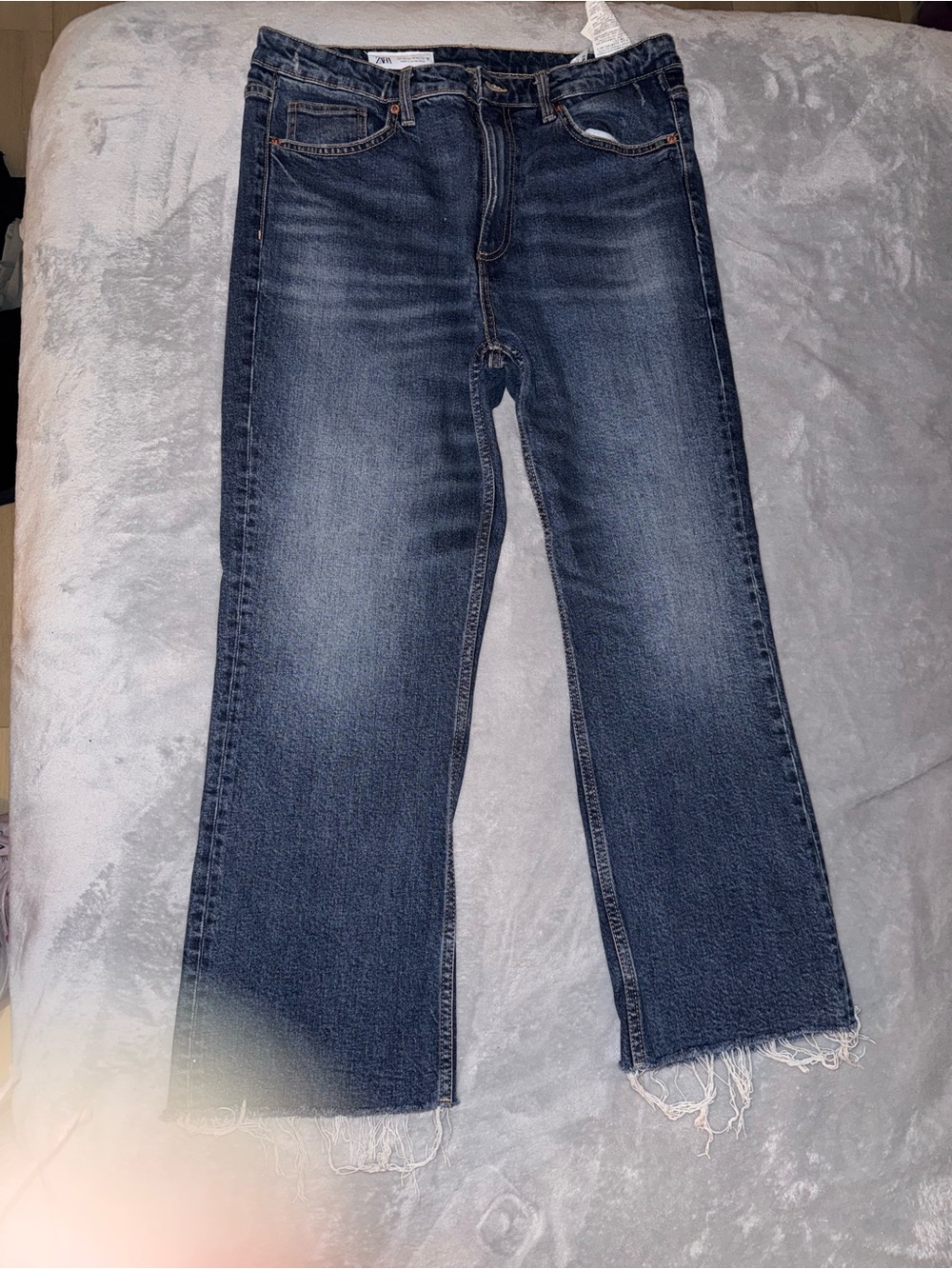 Women’s Dark Blue Straight Leg Jeans - Unbranded